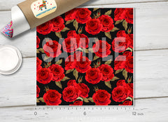 English roses Pattern printed Vinyl/ Indoor Vinyl/ Outdoor Vinyl/ Heat Transfer Vinyl-366 - Printive Vinyl | Patterned Vinyl