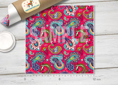 Xmas Paisley Patterned HTV 724 - Donkey Craft Vinyl
