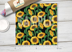 Sunflowers Patterned HTV 750