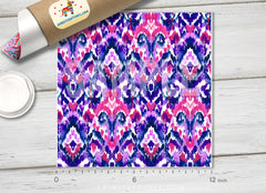 Purple Ikat Patterned Adhesive Vinyl 129