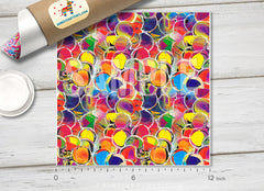 Rainbow Bubble Patterned Adhesive Vinyl 092