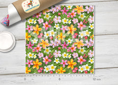 Tropical Flower Patterned Adhesive Vinyl 137