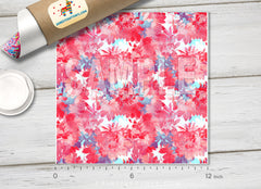 Hand Paint Flower Patterned HTV 039