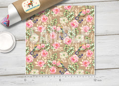 Floral Bird Patterned HTV 327