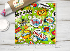 Comic Bubbles Patterned Adhesive Vinyl 259 - Donkey Craft Vinyl