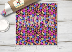 Mermaid Scales Patterned HTV 040