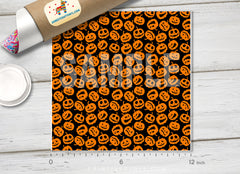 Halloween holiday pumpkin Outdoo Patterned HTV 095
