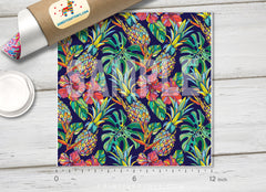 Tropical Pineapple Patterned Adhesive Vinyl 063