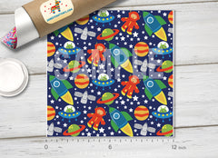 Cartoon Space Patterned Adhesive Vinyl 318