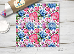 Watercolor Wildflower Patterned HTV 658