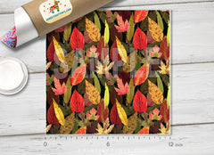 Autumn Fallen Leaves Patterned HTV 717