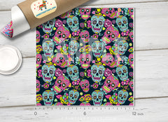 Halloween Sugar Skull Craft Patterned HTV H010