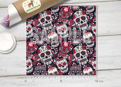 Sugar Skulls Craft Patterned HTV H015