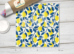 Tropical Fruit Lemon Printed HTV-819
