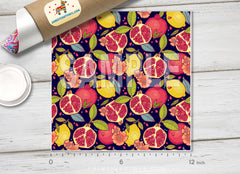 Tropical Lemon Fruits Patterned HTV 1133