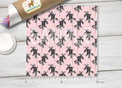 Pink Palm Tree Patterned HTV 1254