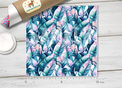 Botanical Patterned Adhesive Vinyl 397 - Donkey Craft Vinyl