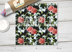 Dark Floral Patterned HTV 563