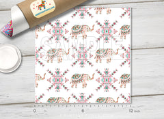 Tribal elephant bohemian style Printed HTV- 900