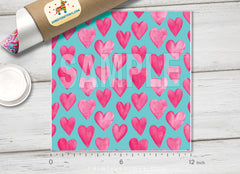 Heart Patterned Adhesive Vinyl 166