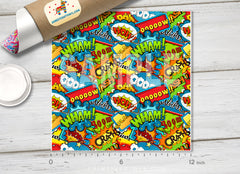 Comic Book Patterned HTV 1373