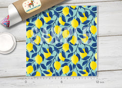 Lemon Patterned HTV 1123