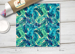 Tropical Leaves Patterned Adhesive Vinyl 445