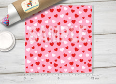 Pink Heart Patterned HTV 1440