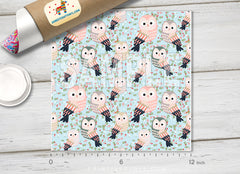 Owl Bird Flower Patterned HTV 1120