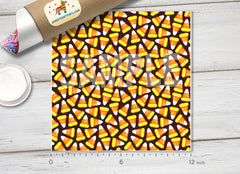 Halloween Candy Corn Sweets Craft Patterned HTV H005