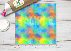 Abstract Rainbow Patterned HTV 450