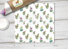 Watercolor Cactus Printed HTV-820