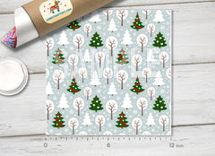 Christmas trees Patterned HTV X008