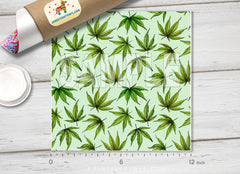 Cannabis Marijuana Patterned HTV 1050