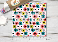 Scandinavian Flowers Patterned HTV 1038