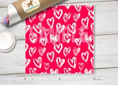 Valentines Heart Patterned HTV 345