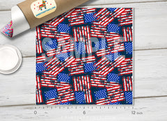 American Flag Printed HTV -838