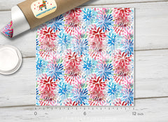 Watercolor Flowers Patterned HTV 115