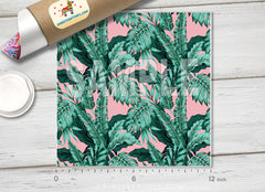 Tropical Palm Tree Leaves patterned HTV- 872