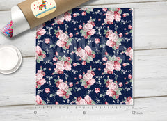 Vintage Roses Flower Patterned HTV 525