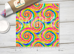 Spiral Tie Dye Patterned HTV 1025