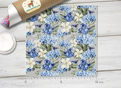 Watercolor hibiscus, iris Floral Printed Vinyl/ Indoor Vinyl/ Outdoor Vinyl/ Heat Transfer Vinyl- 473 - Printive Vinyl | Patterned Vinyl