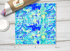 Blue wade Patterned HTV L106