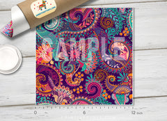 Paisley Floral Patterned HTV 035