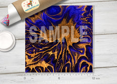 Blue Marble Patterned HTV 1059