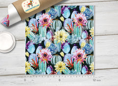 Watercolor Cactus pattern Printed HTV-864