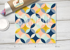 Retro Geometric Patterned HTV 1407