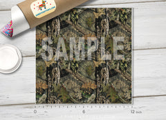 Camouflage Tree Printed Vinyl/ Indoor Vinyl/ Outdoor Vinyl/ Heat Transfer Vinyl-019 - Printive Vinyl | Patterned Vinyl