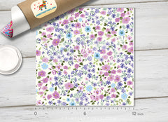 Flower Patterned Adhesive Vinyl 273 - Donkey Craft Vinyl