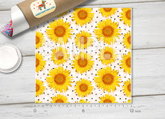 Sunflower Patterned HTV 1210